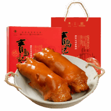 周钦公鑫复盛 流亭猪蹄熟食卤味 整只装 400g*2袋 开袋即食 下酒菜 青岛记忆礼盒