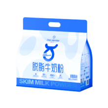 1号会员店 脱脂纯牛奶粉 1kg（25g*40条） 中老年儿童高钙减脂礼品