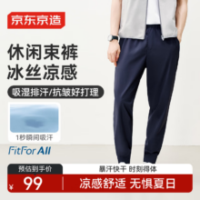 京东京造 休闲裤男 速干凉感薄款 藏青色 L