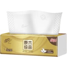 再降价：清风 3层100抽*24包 金装面巾纸 整箱
