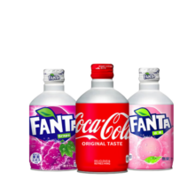 闭眼买：可口可乐 子弹头多口味尝鲜经典+白桃+葡萄300ml*3瓶