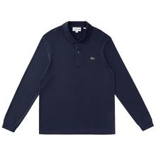LACOSTE 【商务通勤休闲】春秋季男士宽松长袖POLO衫百搭上衣