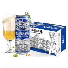 雪花啤酒 布鲁格林经典比利时风味白啤 500ml*24听 新年送礼