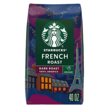 临期、PLUS：星巴克（Starbucks）法式深度烘焙黑咖啡1.13Kg 原装进口