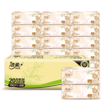 C&S洁柔 繁花系列 100抽 3层抽纸 20包