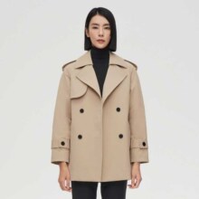 波司登 女式中长款鹅绒保暖风衣羽绒服 商务时尚大方新潮