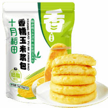 十月稻田 香糯玉米浆包 10个 2斤 东北原味 低脂粗粮 早餐代餐