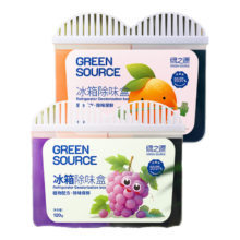 绿之源 冰箱除味剂 活性炭除臭杀菌去异味盒 甜橙+葡萄 120g*2
