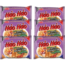 临期：ACECOOK 越南HAOHAO 好好沙爹味 方便面75g*6包