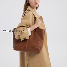 VANESSA HOGAN 风筝托特包 软皮头层植鞣牛皮单肩包