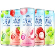 RIO锐澳 预调鸡尾酒 5度清爽 330ml*6罐 气泡果酒甜酒