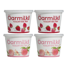 Oarmilk 吾岛牛奶 0乳糖酸奶 低温发酵乳 420g 4桶 混合口味