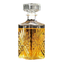 玻璃红酒瓶密封醒酒器 1000ml 剑纹酒樽 单只