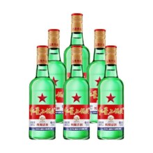 红星二锅头 大二 56° 清香型 750ml 6瓶