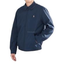 RALPH LAUREN 韩国Polo Ralphlauren夹克男女同款海军蓝色拉链外翻领短款
