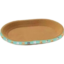 买一送一新品首发猫抓板磨爪特大号椭圆猫抓盆 50cm 耐磨 到手俩件
