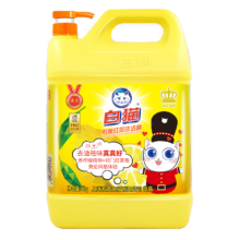 白猫 柠檬红茶洗洁精 5kg A类去油祛味 柠檬红茶香 大桶装