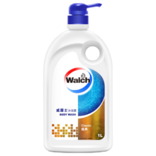 威露士（Walch）经典款沐浴露1L大瓶家庭装 保湿沐浴乳液洗澡清洁 男女士通用洗护