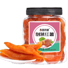 百历坚 红薯干 500g/罐 农家自制地瓜干 办公室休闲零食 年货送礼*3件