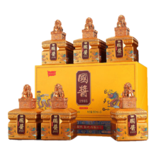 贵州钓台酱酒 国酱1935玉玺礼盒 53度 500mL×6瓶 整箱手提礼盒