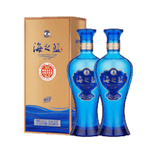 年货节:洋河 海之蓝 42° 浓香型 480ml 2瓶