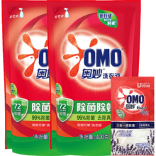 奥妙 除菌除螨洗衣液 袋装 400g*2袋+薰衣草10g 桉树艾草香