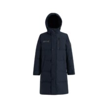 雪中飞 2026春新款 连帽长款羽绒服 男女款 加厚百搭 简约袖标