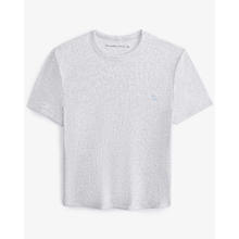 PLUS：Abercrombie & Fitch 多色圆领T恤 小麋鹿图案 女装 139-5272 浅灰色