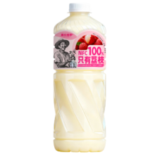 果农禧事 100%纯荔枝汁 NFC果汁饮料 1300mL*2瓶 岭南荔枝