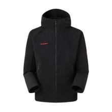 MAMMUT Macun 2.0男士连帽防风防泼水软壳夹克外套 限量 黑色 M