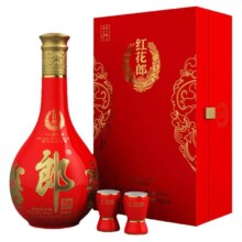 去商家购买 郎酒 红花郎十五 53度 500ml*1瓶礼盒装 酱香型白酒