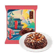 五芳斋 速冻八宝饭 紫糯八宝饭 200克*4袋*9件