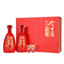 今世缘 典藏10 浓香型白酒 42度 500ml*2瓶 礼盒装