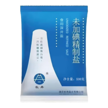 长舟 未加碘盐 食用盐500g袋装