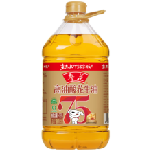 鲁花 保真花生油 5S压榨 高油酸 3.09L