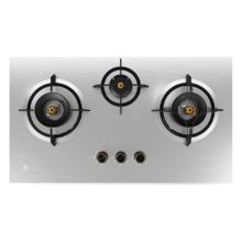樱花 嵌入式猛火灶家用不锈钢面板灶具灶台5.2kW大火力三眼灶JZT-N601S天然气