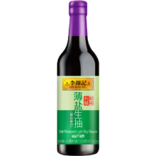 李锦记 薄盐生抽 500ml 一级减盐酱油