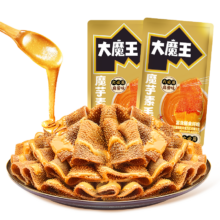 盐津铺子 大魔王魔芋素毛肚火锅 麻辣麻酱涮肉香辣休闲零食 六必居麻酱味 不辣 共48包