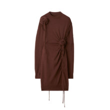 BURBERRY 女式100%绵羊毛长袖连衣裙 舒适时尚气质