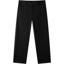 gxgjeans 美式简约休闲舒适宽松长裤 黑色 加绒版