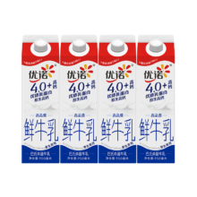 yoplait优诺 低温鲜牛奶4.0+高钙乳蛋白 950ml*4瓶