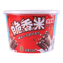 脆香米 牛奶巧克力 碗装216g 休闲儿童零食