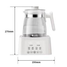 小壮熊全玻璃恒温壶1.3L 全玻璃