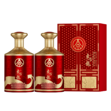再降价:五粮液 东方龙 龙腾万里 浓香型白酒 52度 500mL*2瓶