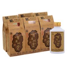 PLUS会员 政府补贴 百年糊涂 经典小百年 52° 浓香型 125mL 6瓶*2