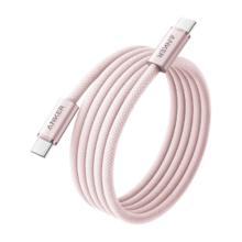 Anker 纳米抗脏织140W苹果数据线双头Type-C充电线适用iPhone17ProMax/16/15手机/华为/电脑1米粉