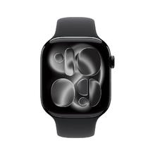 Apple Watch Series 11 智能手表 GPS版 46mm 亮黑色铝金属表壳 黑色运动型表带 M/L