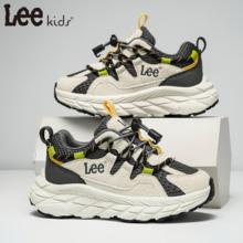 LEE KIDS 童鞋 限时5折 运动防滑老爹鞋 灰米