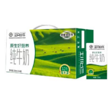 现代牧业 三只小牛荷斯坦纯牛奶 250ml*24盒 *2件