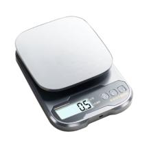 京严 电子秤 厨房克秤 5kg 0.1g 充电款 不锈钢面 高精度